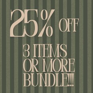 !!! SAVE NOW !!!  BUNDLE & SAVE - 3 ITEMS OR MORE - 25% OFF !!!